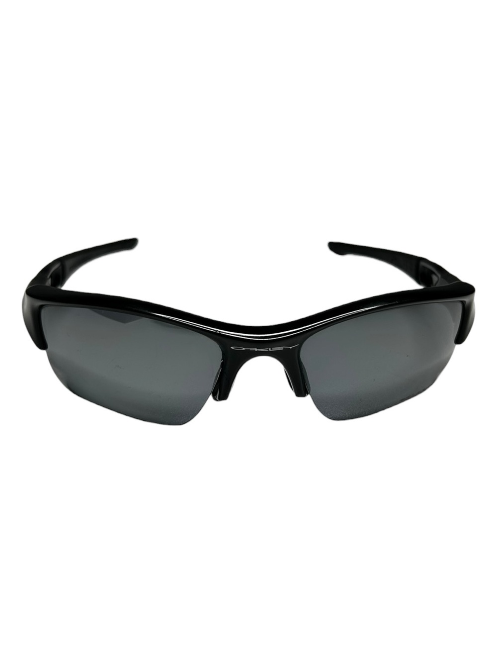 Oakley Flak Jacket XLJ 1.0 Sunglasses Black 12-903 63-14 Vintage Sport Wrap - Picture 2 of 12